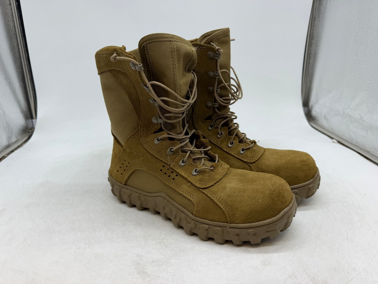 Rocky S2V Tactical Military Boots Men\'s Coyote Brown Composite Toe Outdoor - 8 Rocky S2V Tactical Military Boots Men\'s Coyote Brown Composite Toe Outdoor - 8