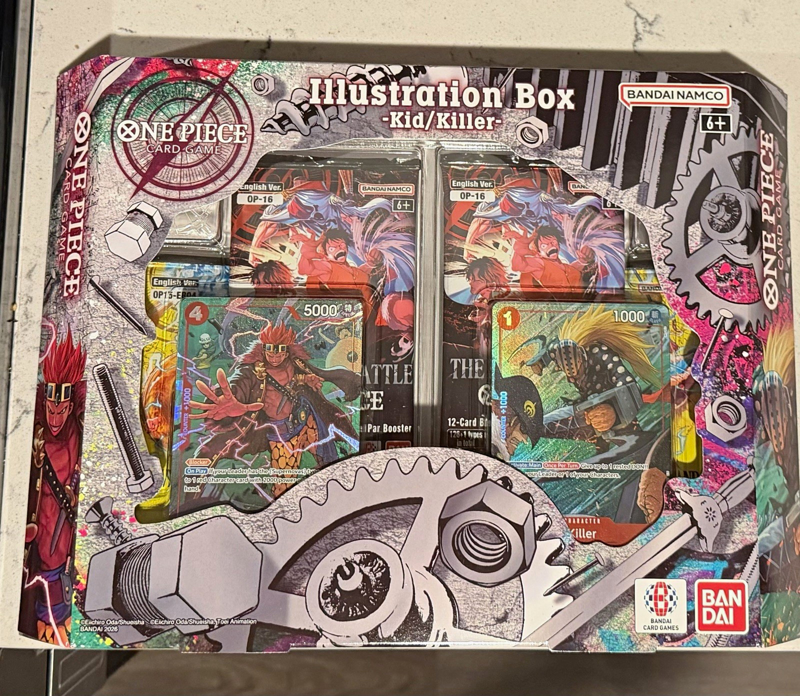 Bandai Namco One Piece Card Game Kid/Killer Box English, OP Illustration Vol. 8