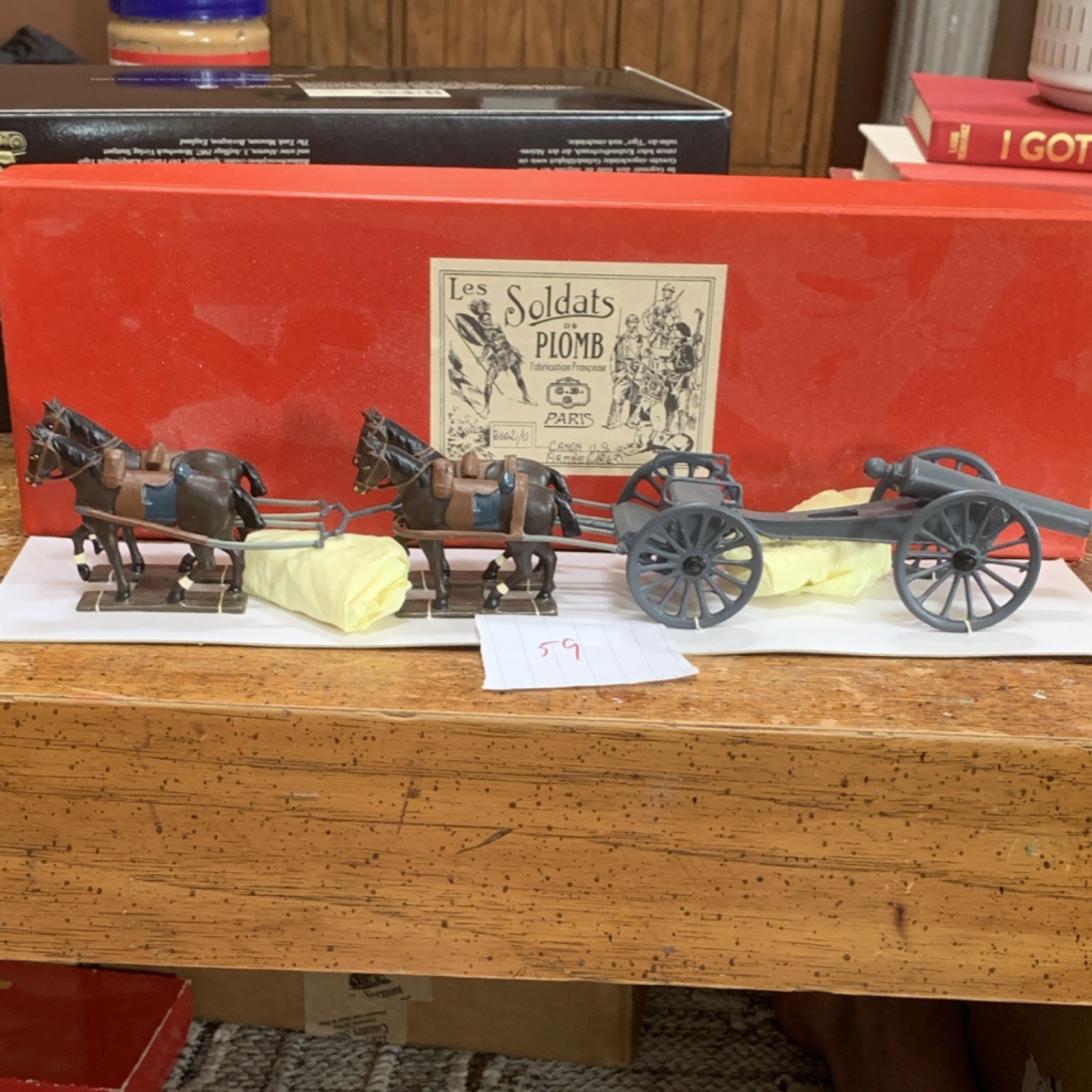 C.B.G. Mignot Lead Artillery Toy Soldiers Set 1863 Collectible Boys & Girls