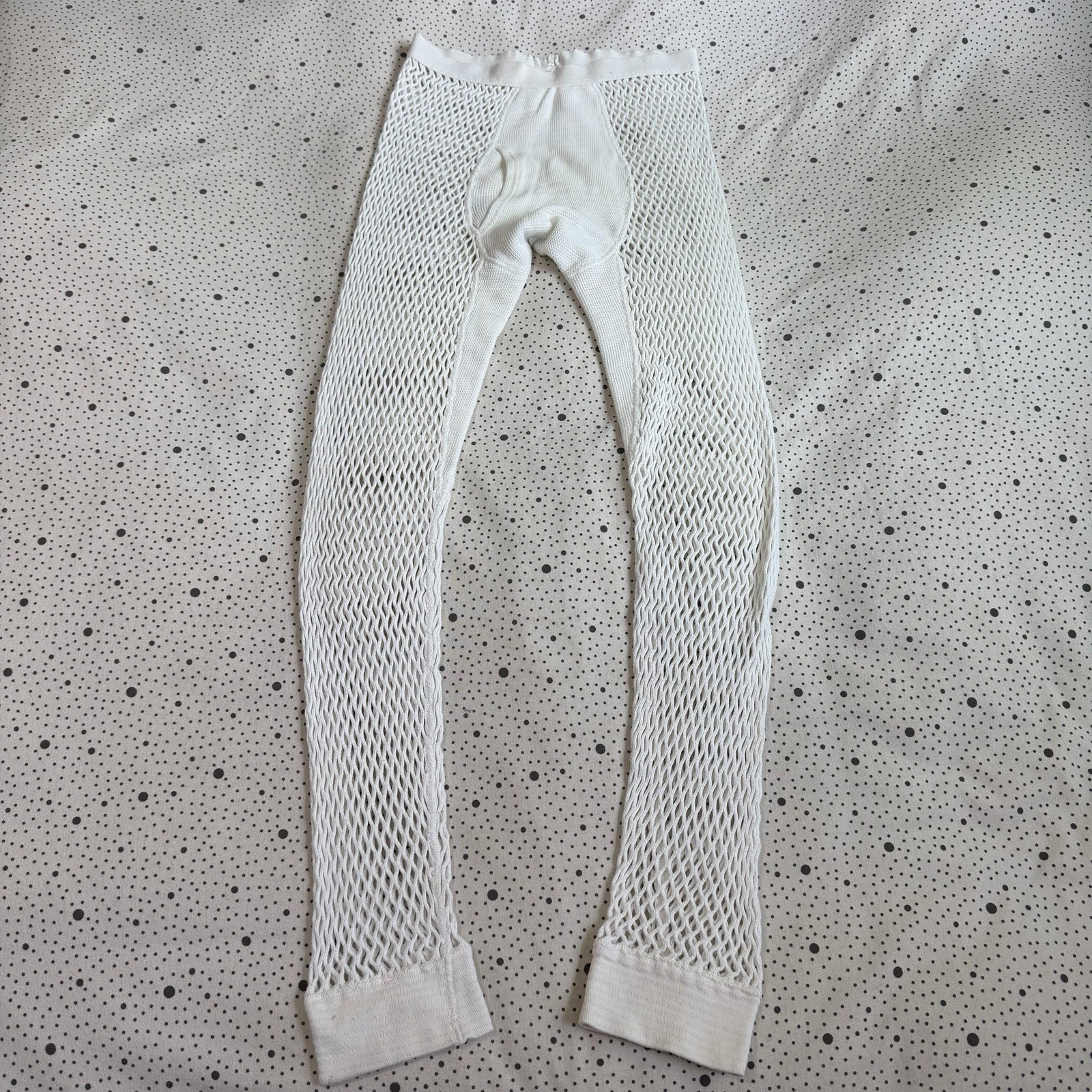 Vintage 1960s EKT Fishnet Thermal Long John’s Men’s Large White Cotton Norway Vintage 1960s EKT Fishnet Thermal Long John’s Men’s Large White Cotton Norway