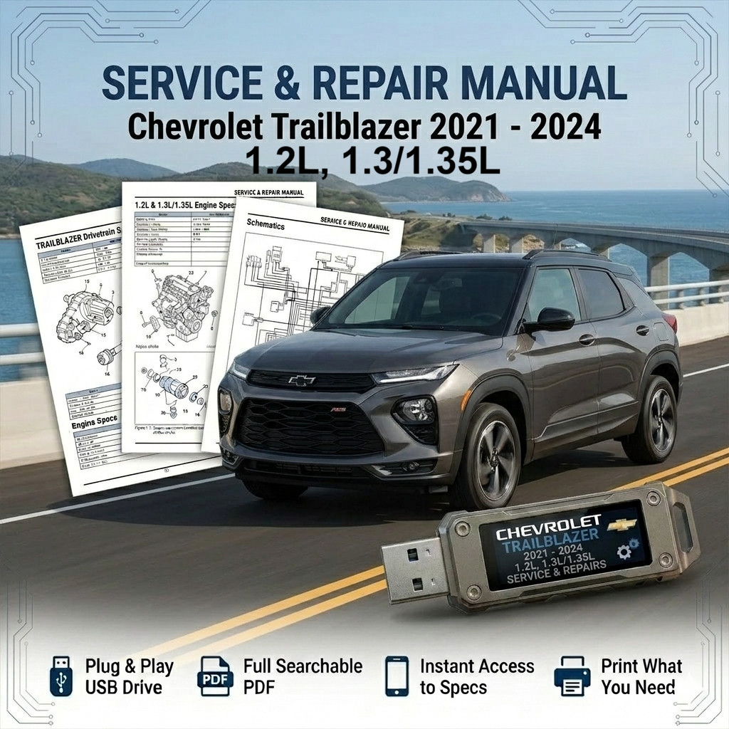 CHEVROLET TRAILBLAZER 2021 2022 2023 2024 SERVICE REPAIR WORKSHOP MANUAL USB