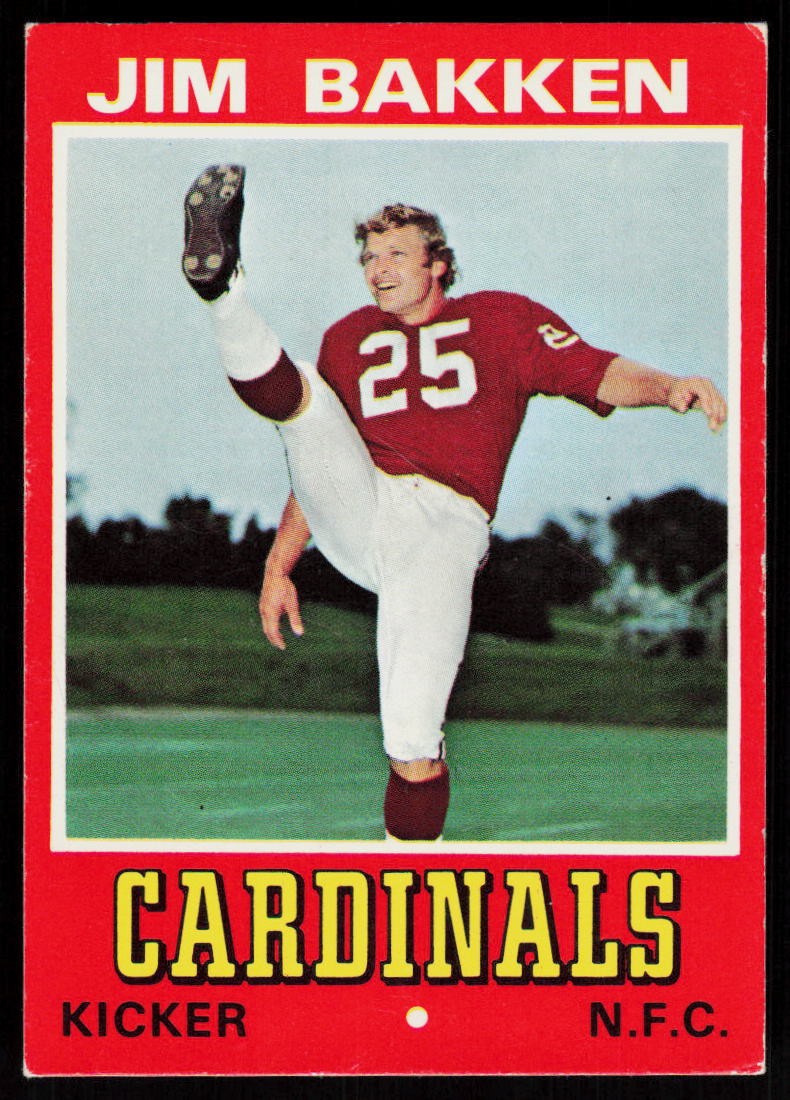 1974 Wonder Bread Jim Bakken #1 FOOTBALL CARD St. Louis Cardinals 1974 Wonder Bread Jim Bakken #1 FOOTBALL CARD St. Louis Cardinals