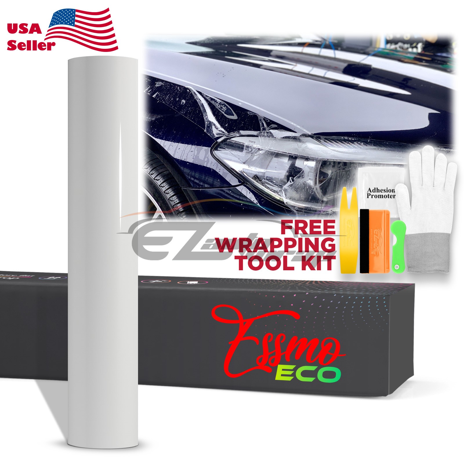 PPF ECO Clear Gloss Paint Protection Film Invisible Scratches Shield 7.5mil Bra