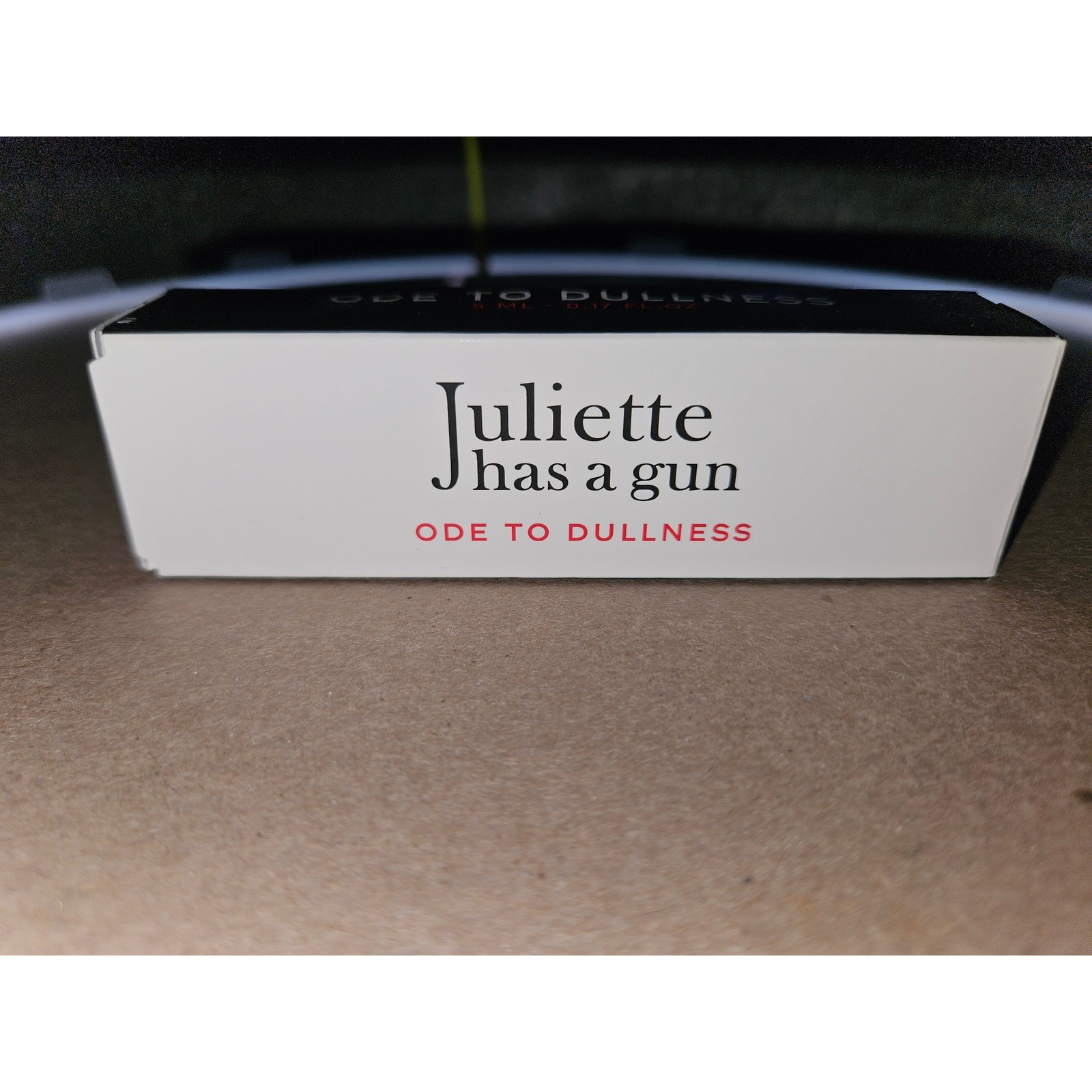Juliette Has a Gun Ode to Dullness Eau de Parfum 5ml 0.17oz Travel Spray NIB Juliette Has a Gun Ode to Dullness Eau de Parfum 5ml 0.17oz Travel Spray NIB