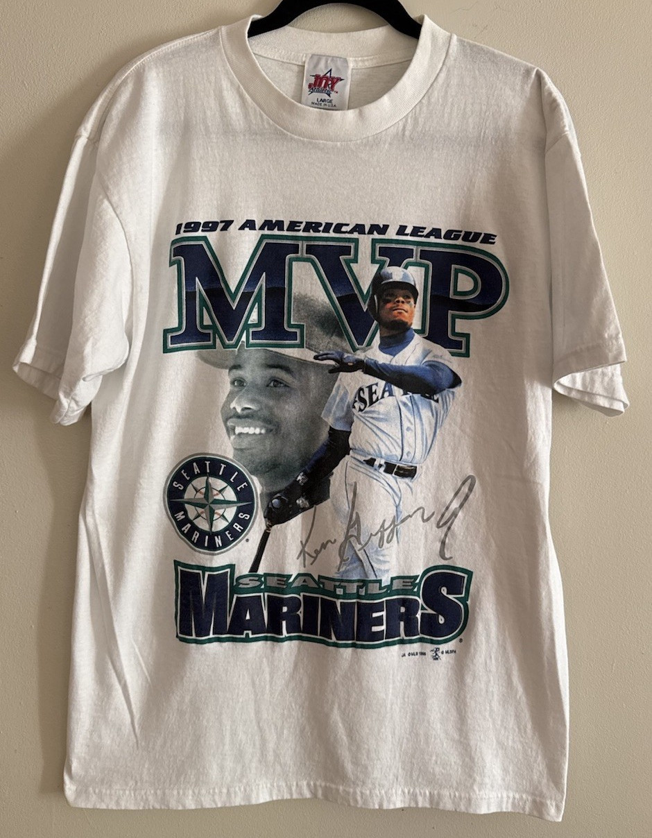 Vintage 1998 Ken Griffey Jr Seattle Mariners MVP T-Shirt L