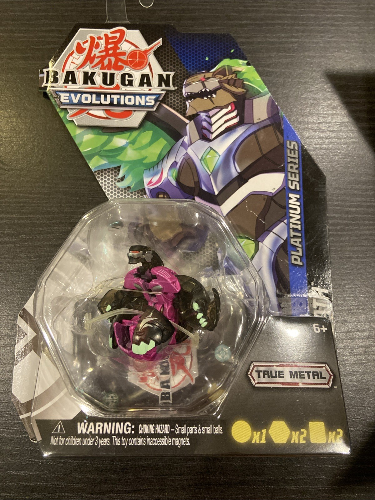 Bakugan Evolutions, Wrath, Platinum Series True Metal , 2 BakuCores And Characte Bakugan Evolutions, Wrath, Platinum Series True Metal , 2 BakuCores And Characte