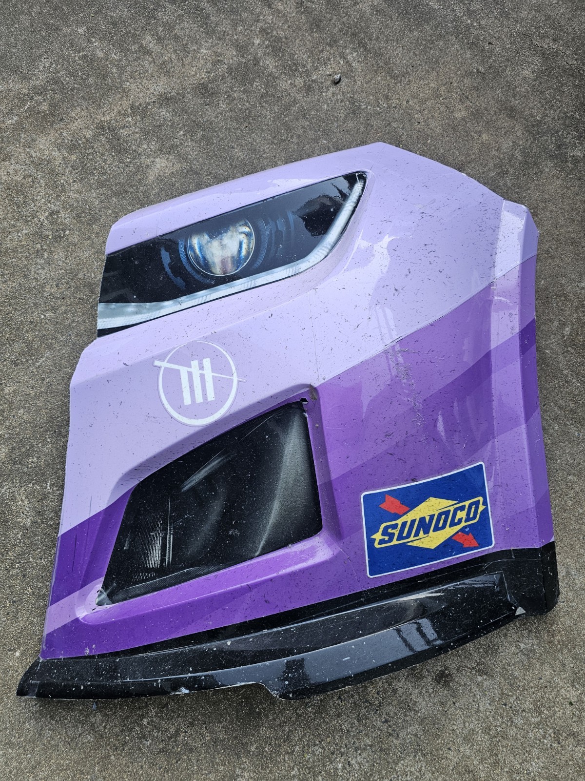 Daniel Suarez Race Used Front Nose Corner. Trackhouse Racing