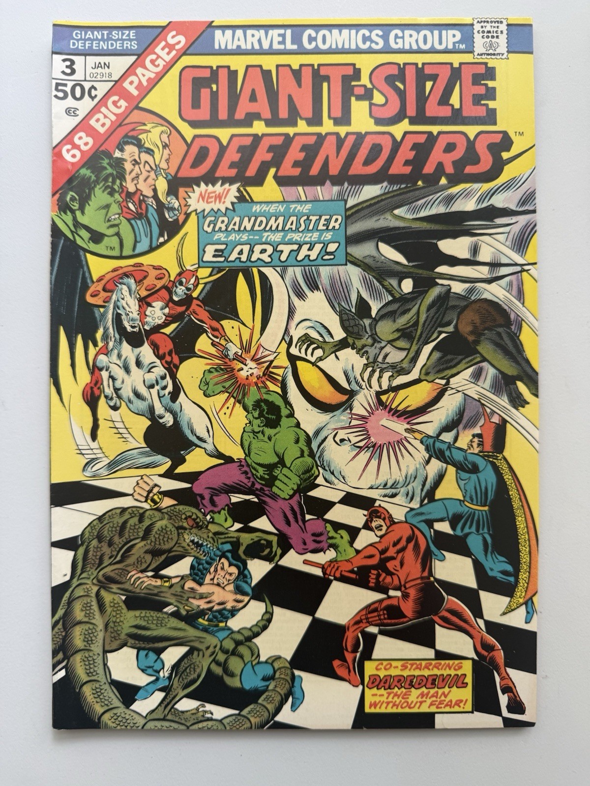 Giant-Size Defenders #3 Marvel 1975 First Korvac Jim Starlin Cover SHARP