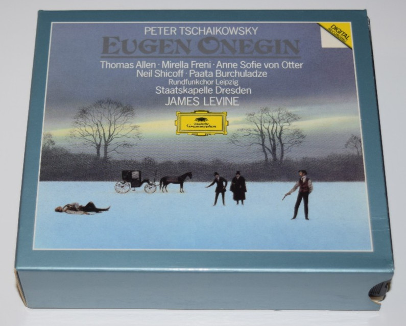 TCHAIKOVSKY EUGEN ONEGIN LEVINE DRESDEN 1988 FULL SILVER NM 2CDs LN TCHAIKOVSKY EUGEN ONEGIN LEVINE DRESDEN 1988 FULL SILVER NM 2CDs LN