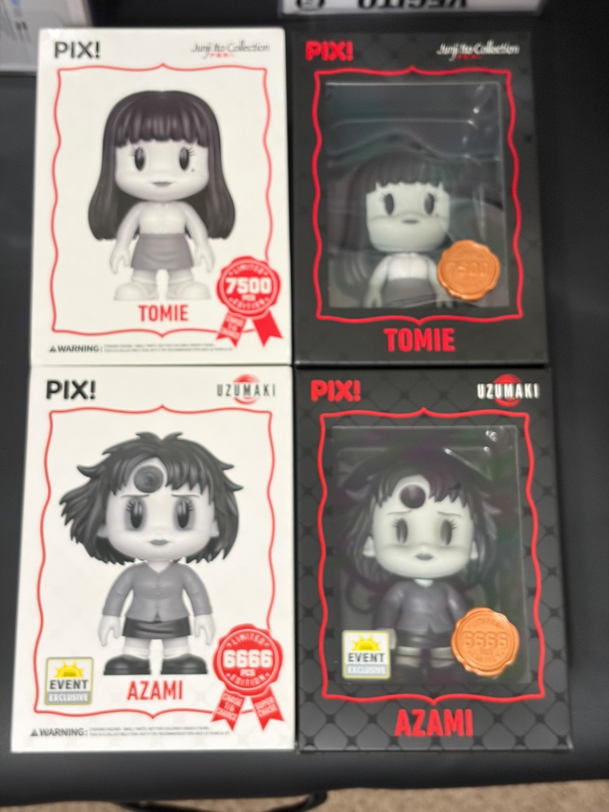 Junji Ito Thrilljoy PIX Tomie and Azami Limited Edition Vinyl Figures Junji Ito Thrilljoy PIX Tomie and Azami Limited Edition Vinyl Figures