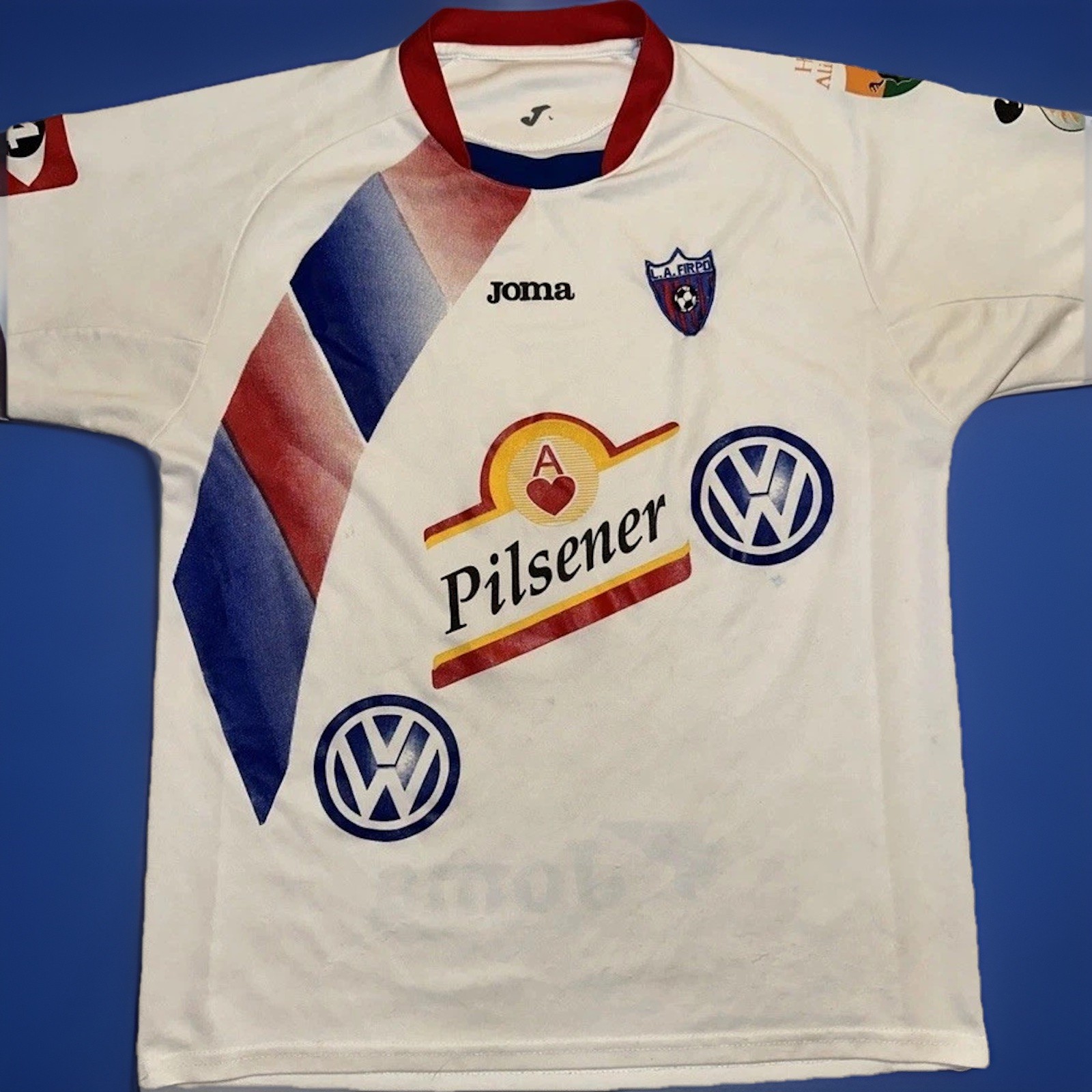 LA FIRPO EL SALVADOR JOMA PILSENER VOLKSWAGEN SOCCER JERSEY MENS LARGE LA FIRPO EL SALVADOR JOMA PILSENER VOLKSWAGEN SOCCER JERSEY MENS LARGE