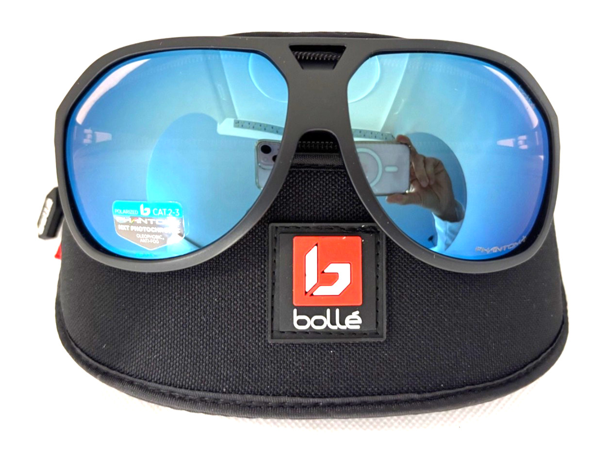 Bolle Baron Sunglasses Matte Black Phantom+