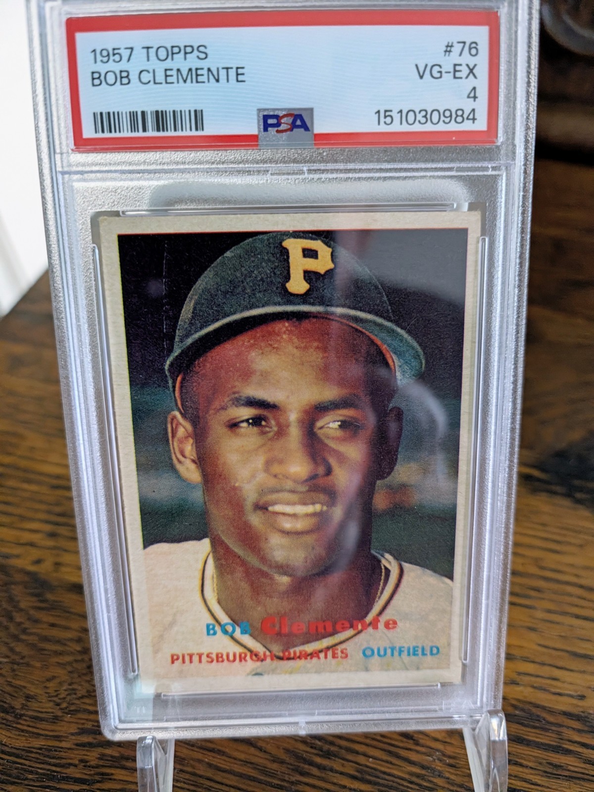 1957 Topps Roberto Bob Clemente #76 PSA 4 Great Centering 1957 Topps Roberto Bob Clemente #76 PSA 4 Great Centering