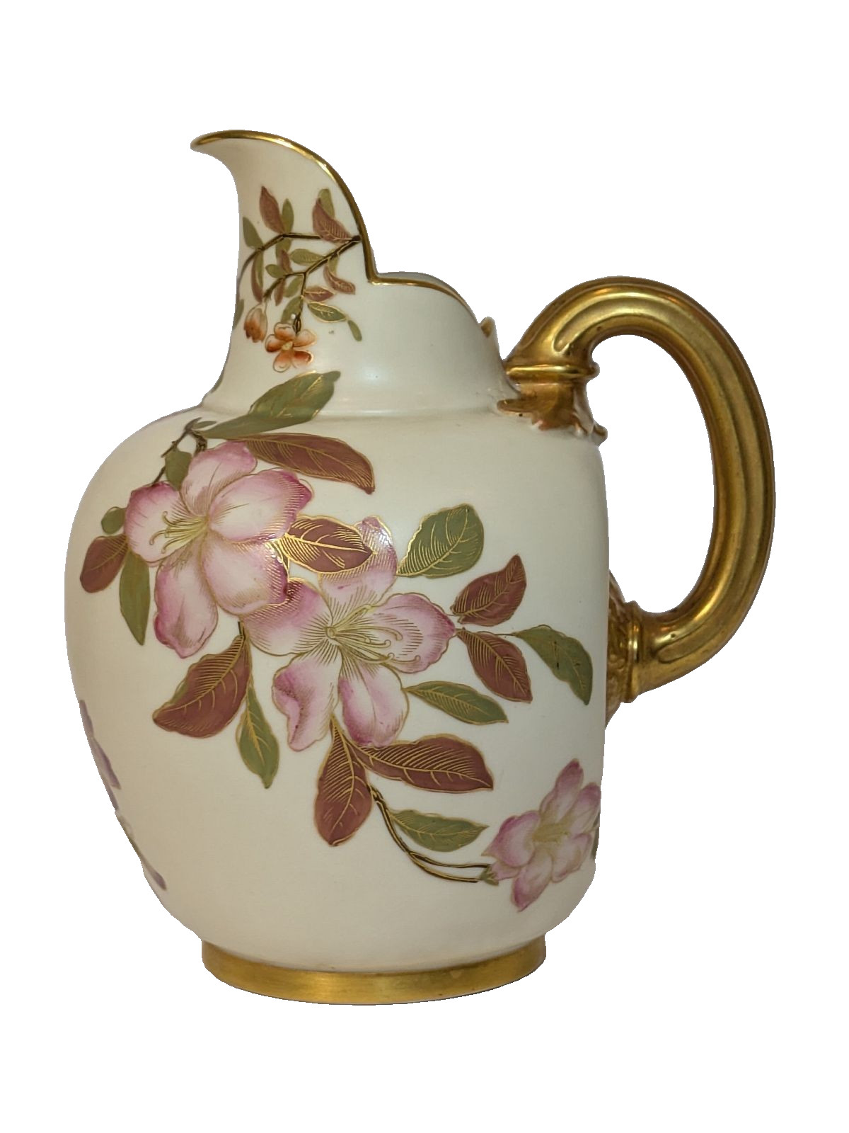 Antique Royal Worcester Flatback Jug, Large 18 cm. RW 1094