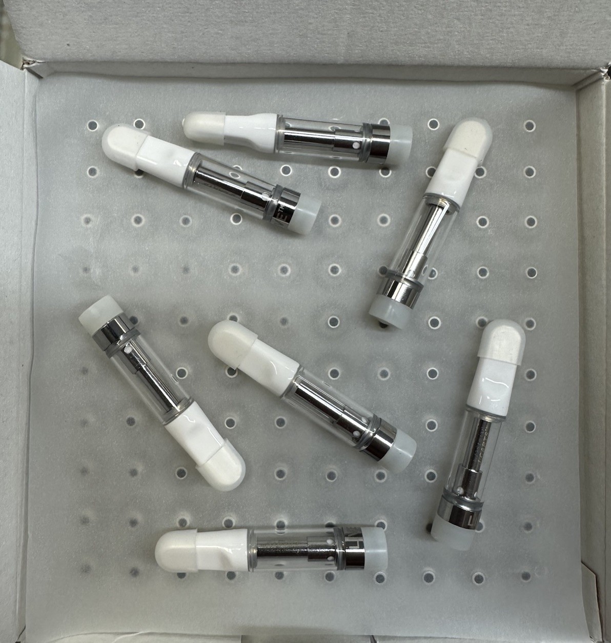 1ML For Refill Cosmetic Oil Glass Luer TopFill Liquid Dispenser 100 Ct Cartridge
