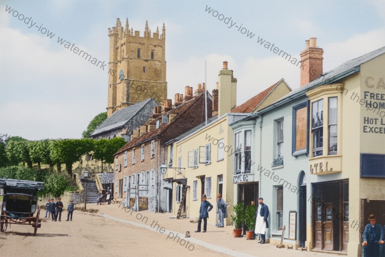 IWC675 - High Street , Carisbrooke Village , Isle of Wight -print 6x4 IWC675 - High Street , Carisbrooke Village , Isle of Wight -print 6x4