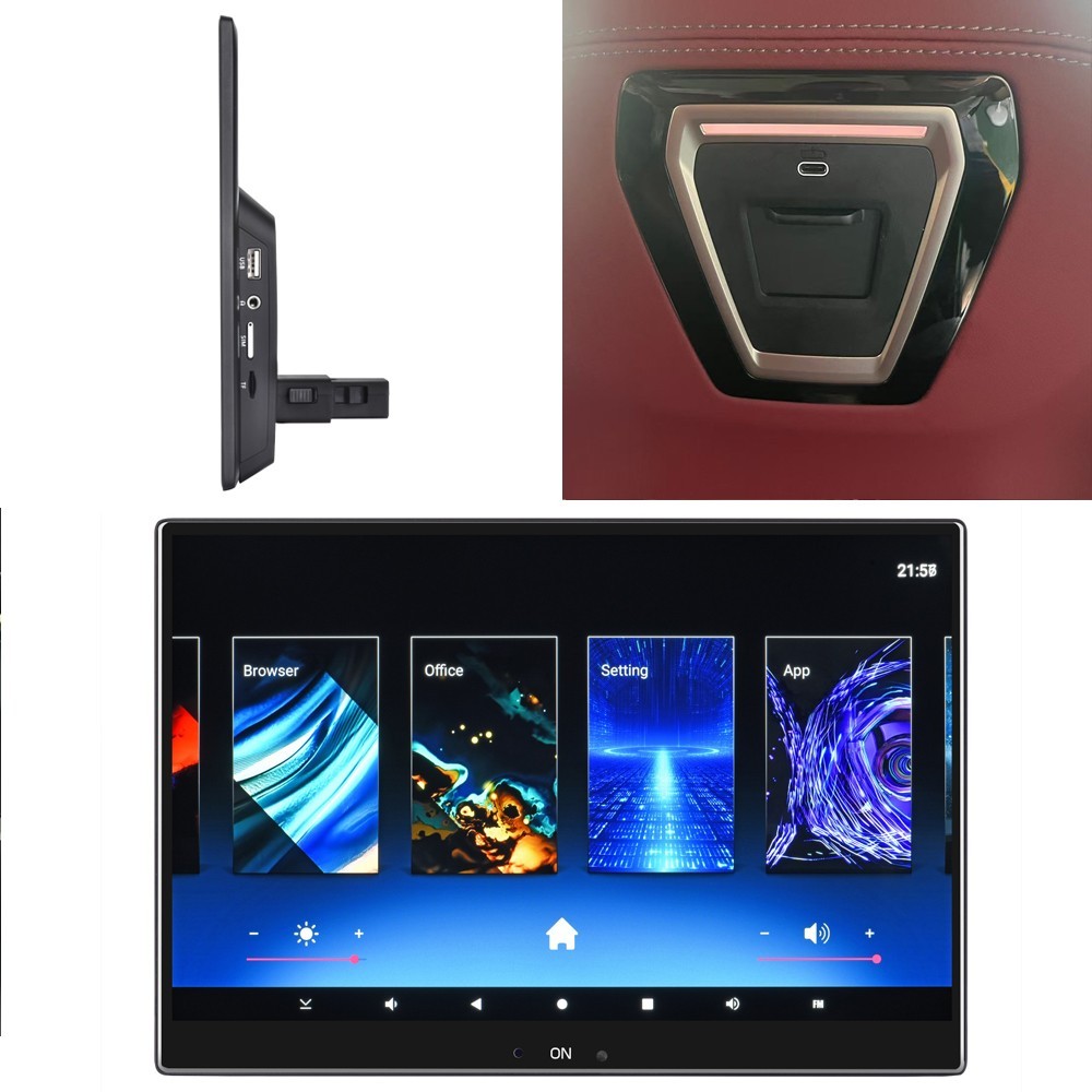 Plug&Play 4G 5G SIM WiFi Network Rear Rear Entertainment Screen For BMW XM 2023