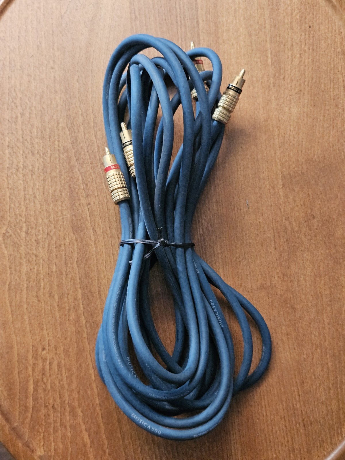PAIR ESOTERIC AUDIO MUSICA 500 RCA 11.5\'  INTERCONNECT PATCH CABLE AUDIOPHILE