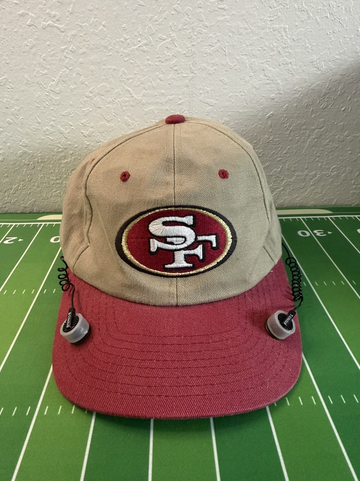 Vintage San Francisco 49ers NFL Radio Cap Hat Snap Back  (Radio Non Functioning)