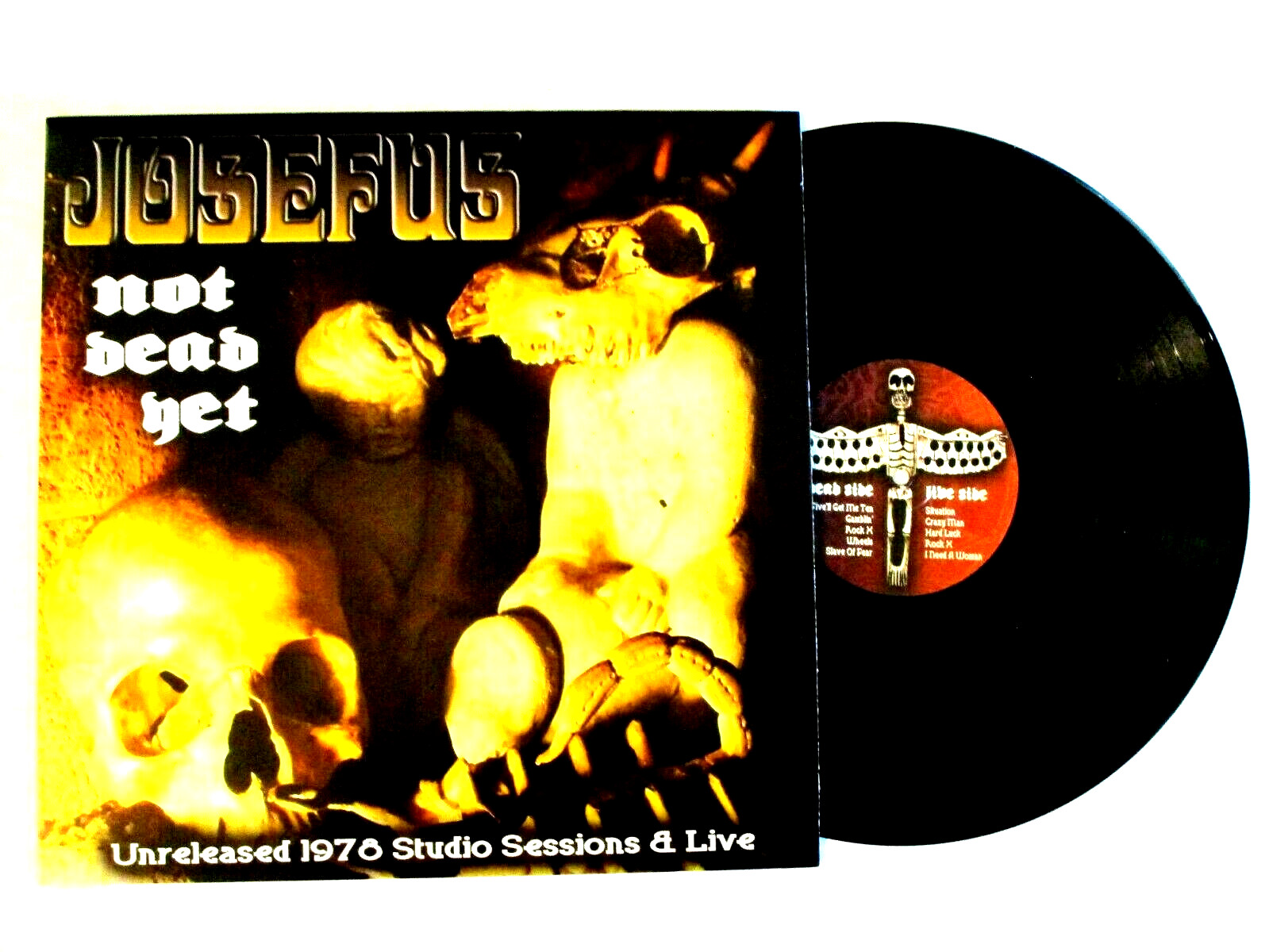 JOSEFUS NOT DEAD YET LP 1978 STUDIO SESSIONS & LIVE HARD ROCK / PSYCH VINYL