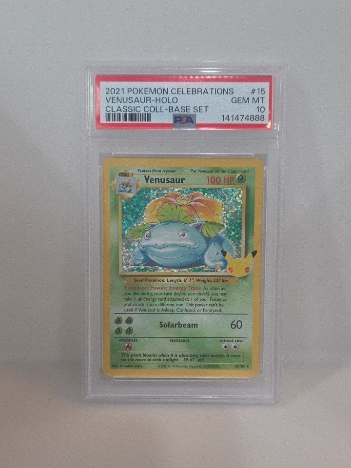 Pokemon VENUSAUR Celebrations Classic Collection 2021 15/102 Holo PSA 10