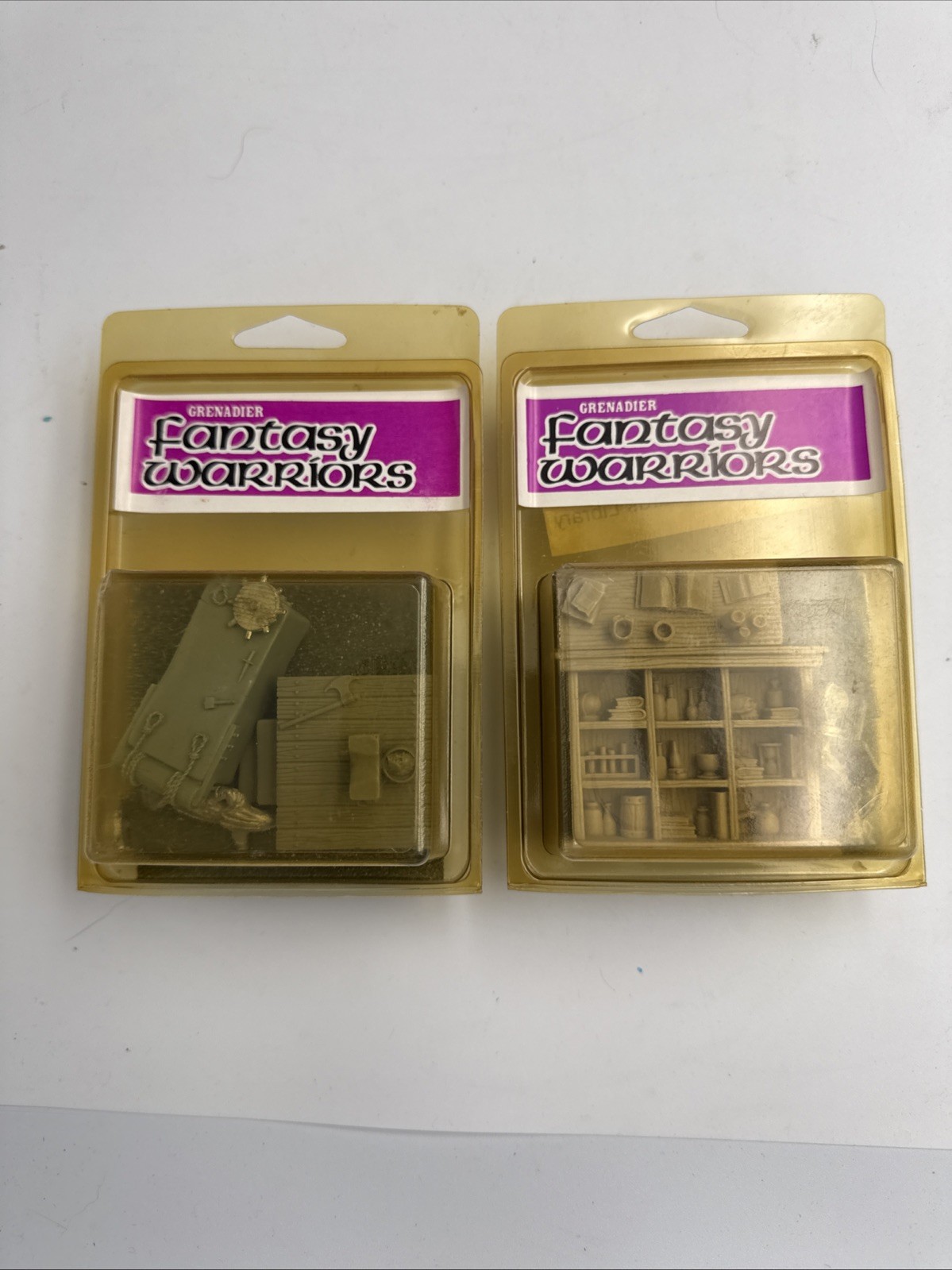 Grenadier Fantasy Warriors Torture, Chamber, Wizards Library 2 Packs New