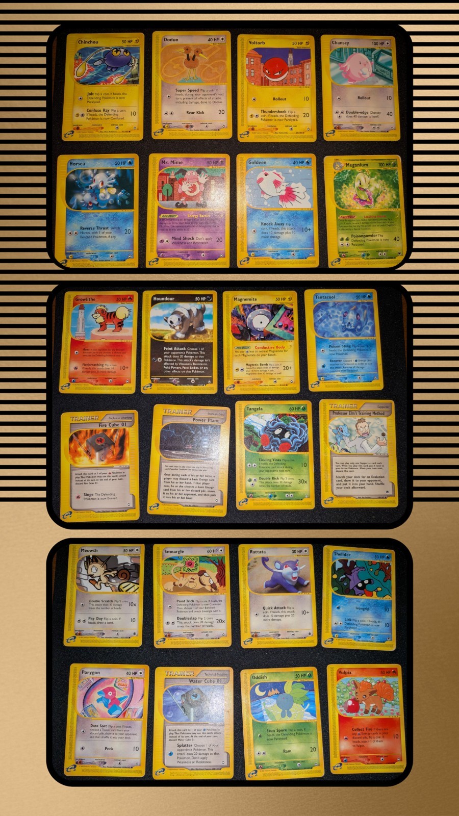 Pokemon TCG Expedition Aquapolis 24 Card Lot E reader Mixed condition English