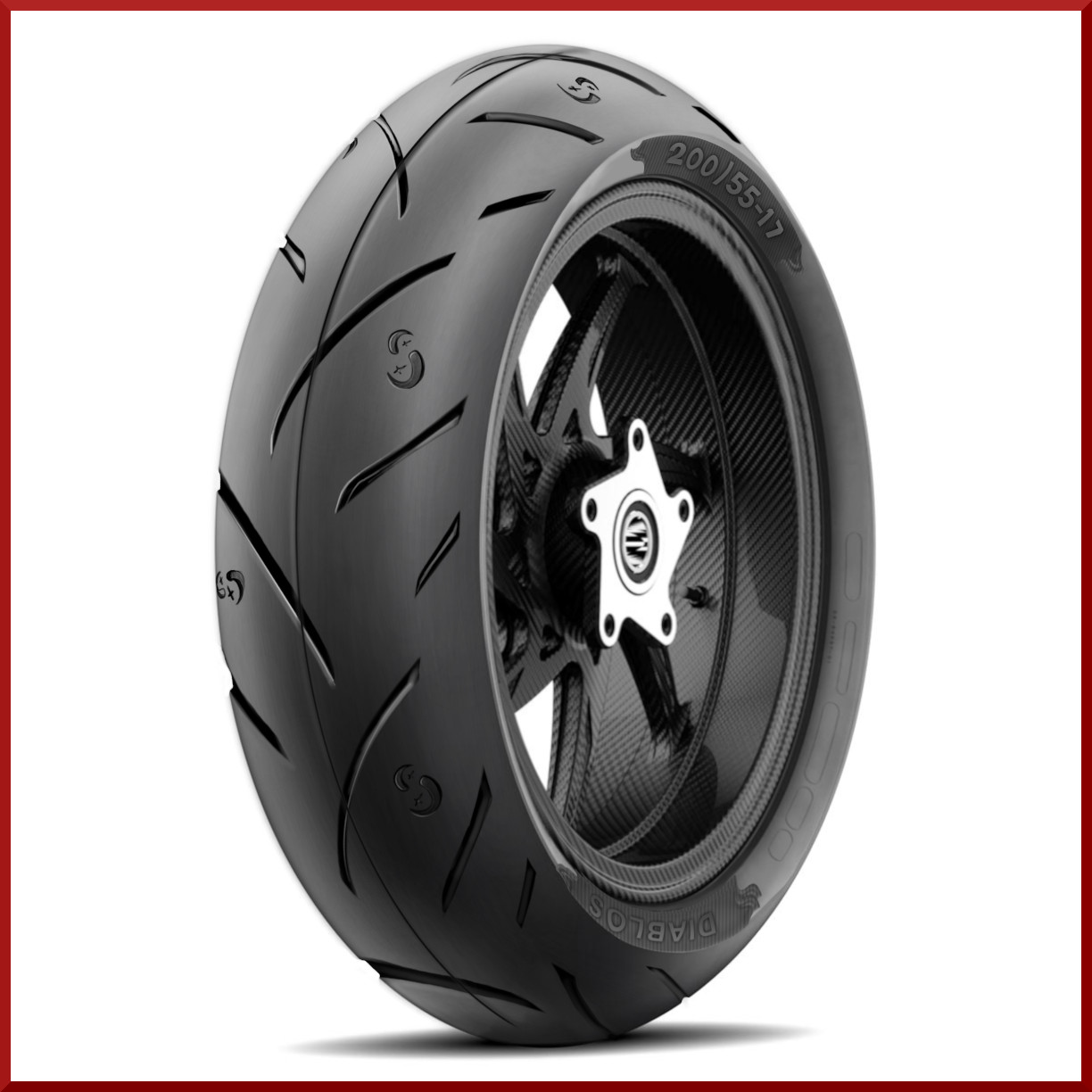 Roadmax Rear 200/55-17 (75H) Motorcycle Tire for Honda Suzuki Yamaha Harley etc