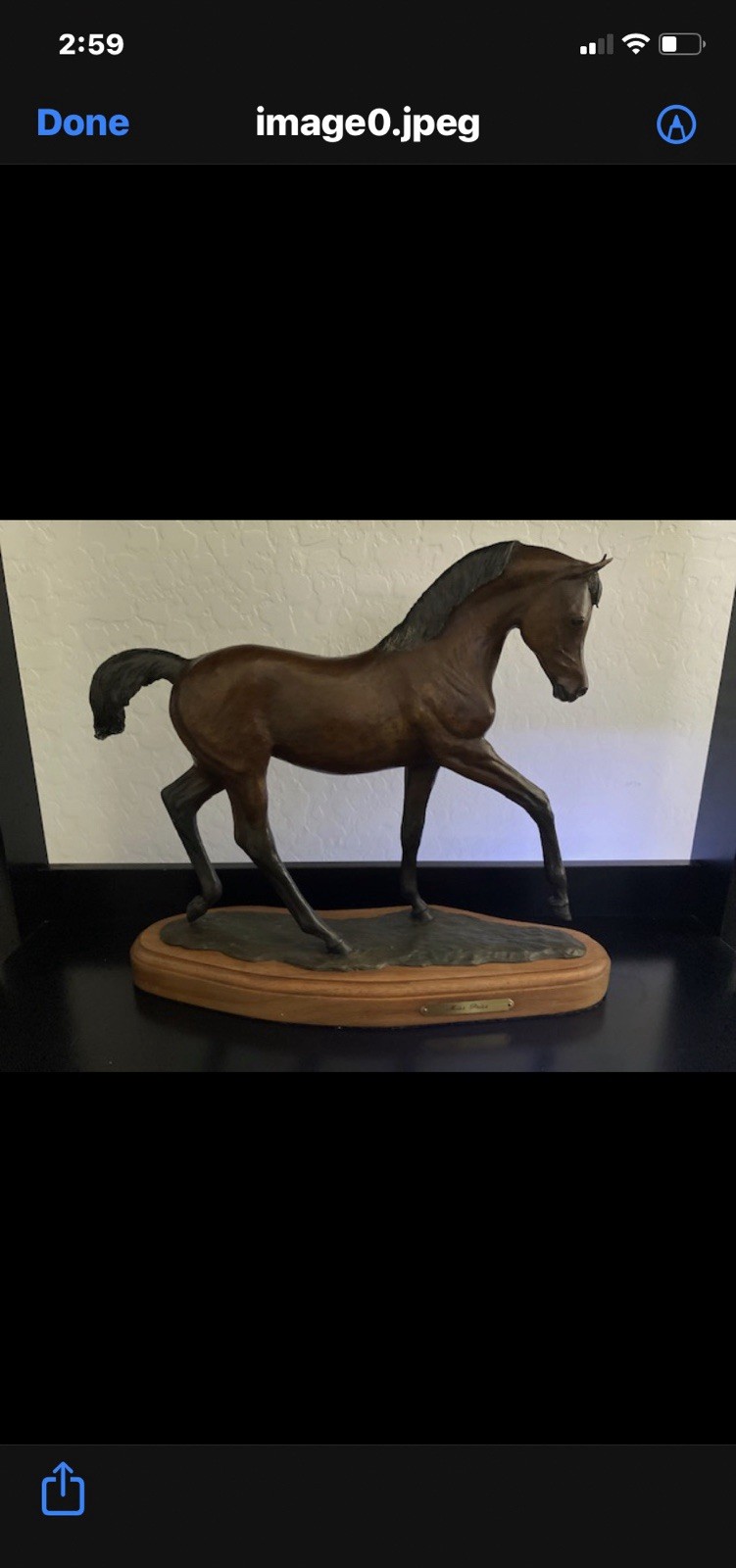 Arabian Horse  Hot Cast Bronze