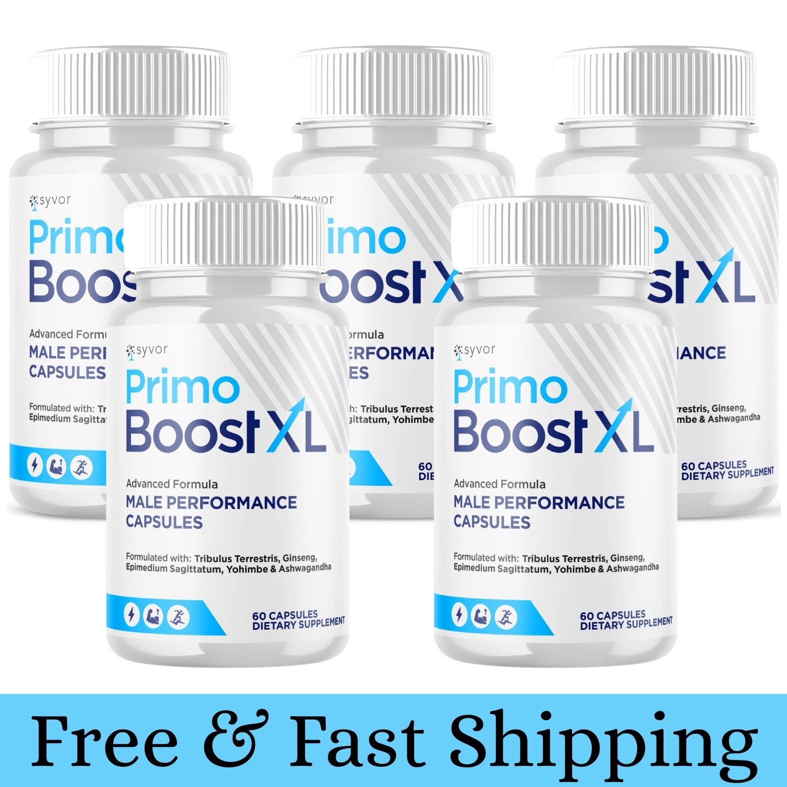 (5 Pack) Primo Boost XL Advanced Male Pills PrimoBoost XL Supplement 300 Capsule