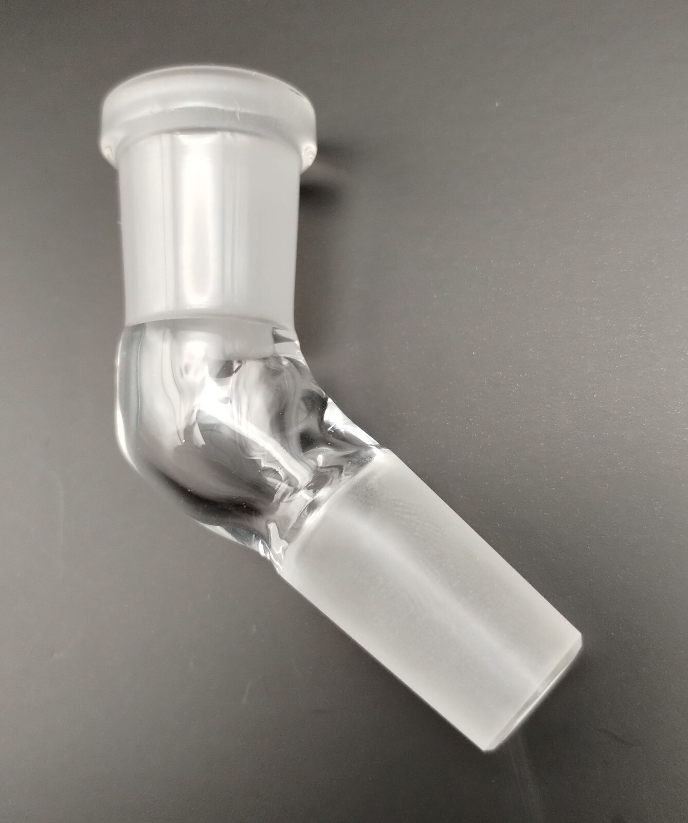 14mm 45 Degree Angle Glass Ground Joint Attachment Adapter GonG Elbow