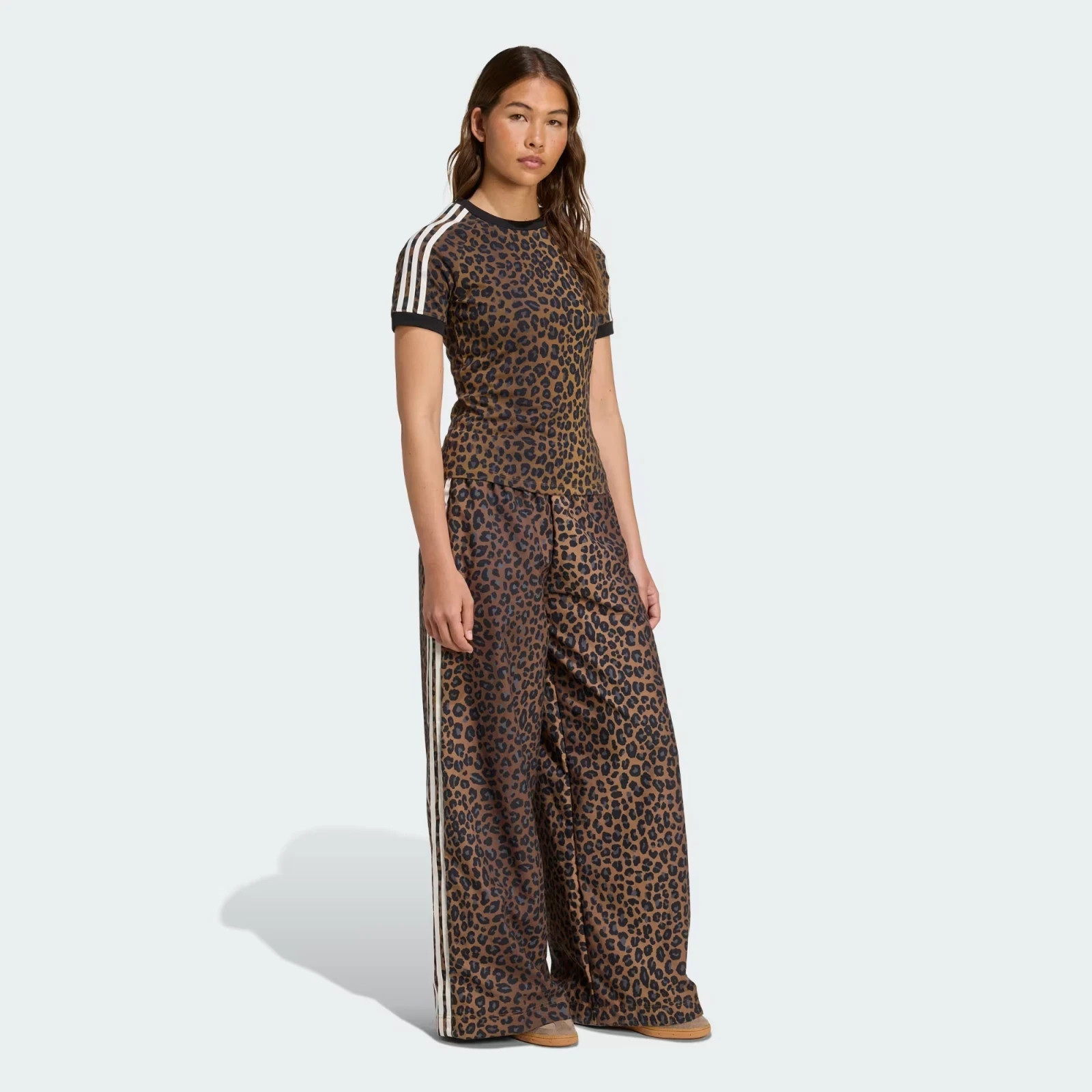 adidas Originals Women\'s Leopard Firebird Oversized Track Pants JW7302-AsianSize adidas Originals Women\'s Leopard Firebird Oversized Track Pants JW7302-AsianSize