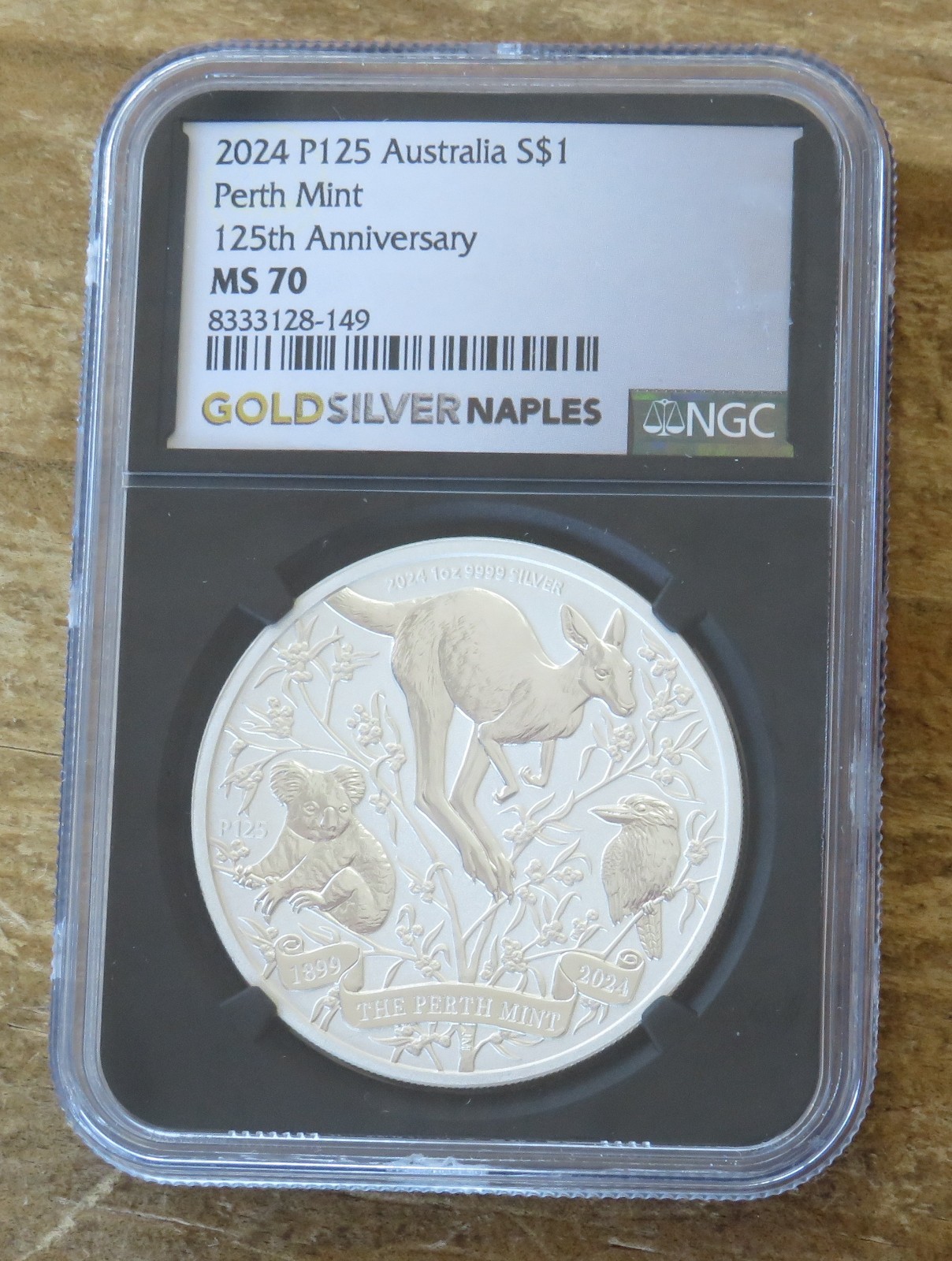 2024-P125 Australia Silver 1 OZ 125th Anniversary NGC MS70 - 8333128-149