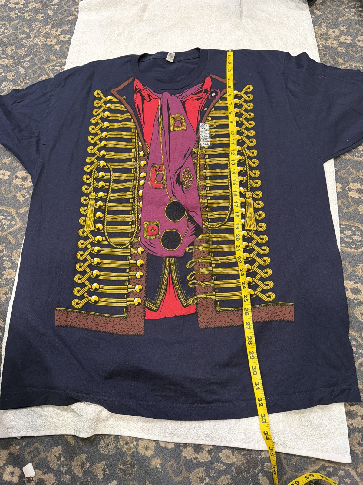 Vintage Jimi Hendrix Overprint Shirt RARE Men’s Size XXL NWT