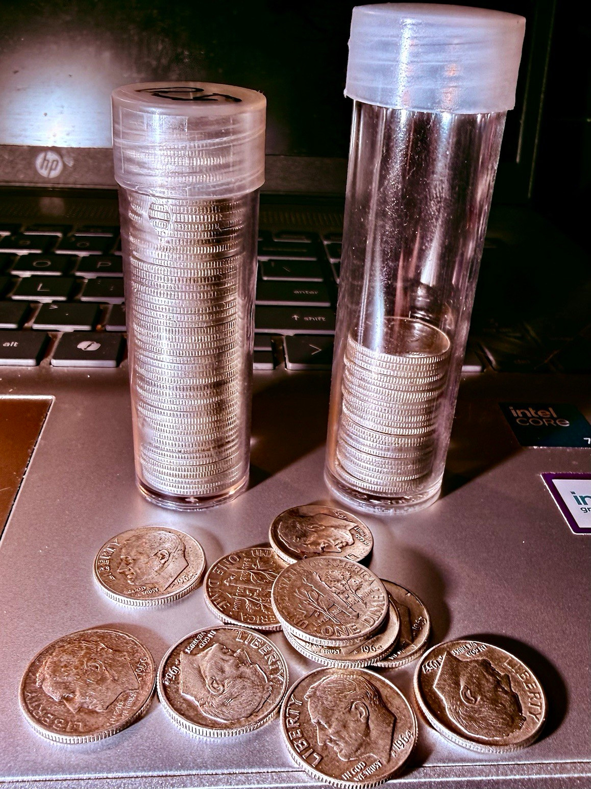 Pre- 1965 Silver  Rosevelt Dimes. Lot of 75.  90% Silver.