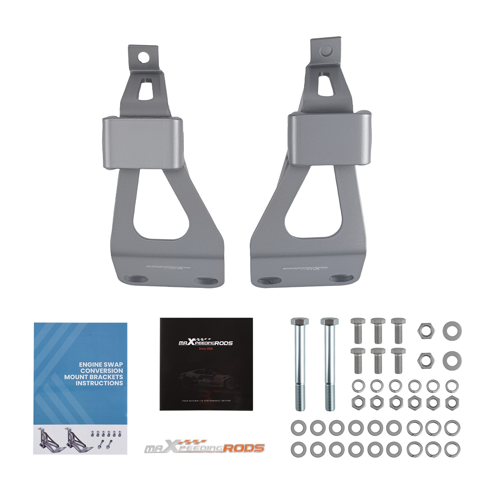 1 Pair Engine Swap Conversion Mount Brackets Fit For Chevy C10 GMC 1963-1972
