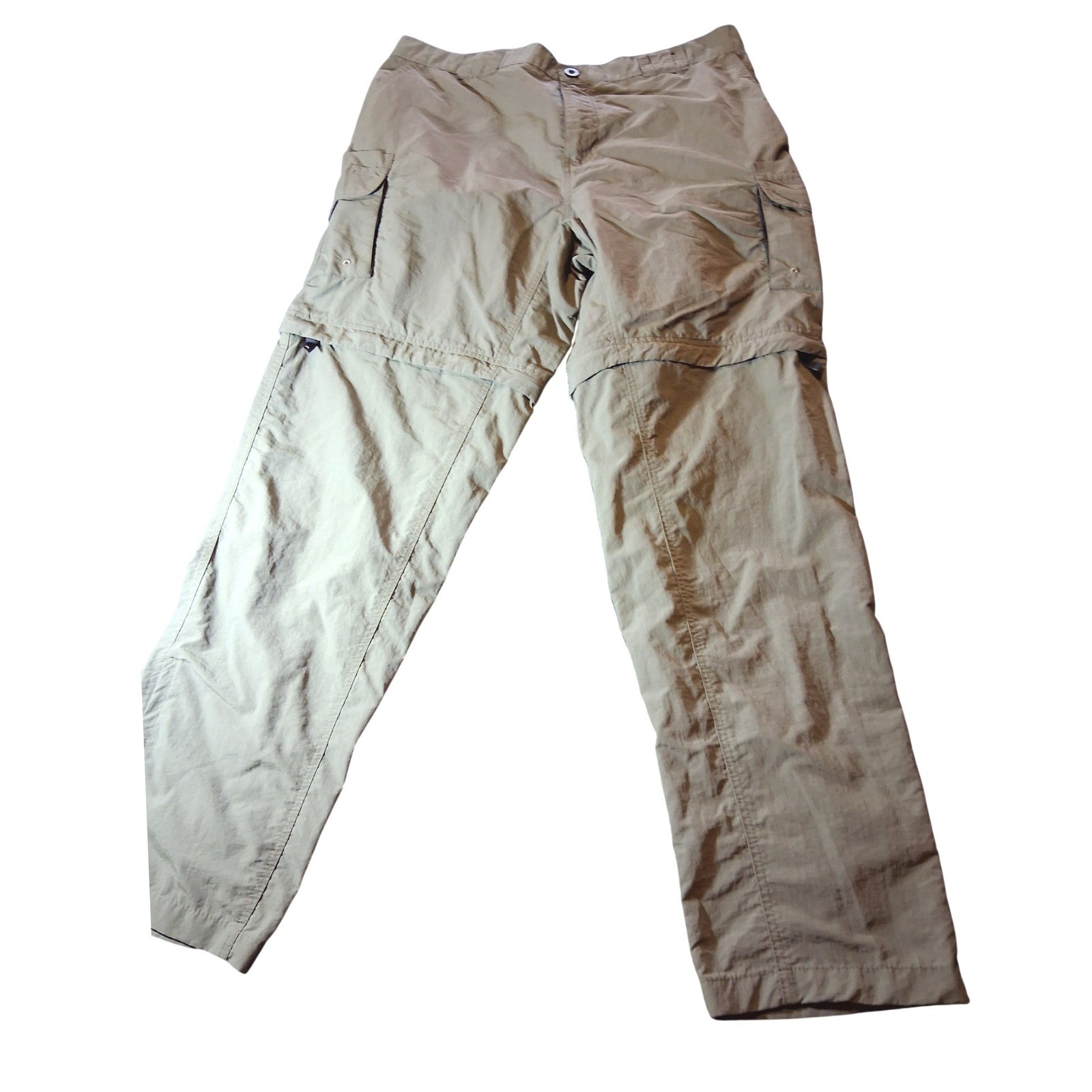 Magellan Outdoors Fish Gear Convertible Cargo Pants Men XL Green Water Repellent