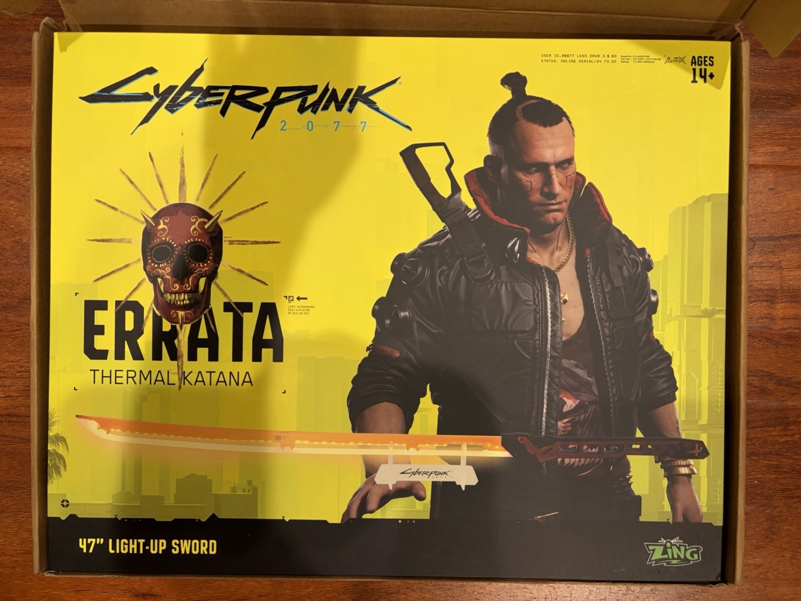 Cyberpunk 2077 Thermal Errata Katana Collectible with Display Stand
