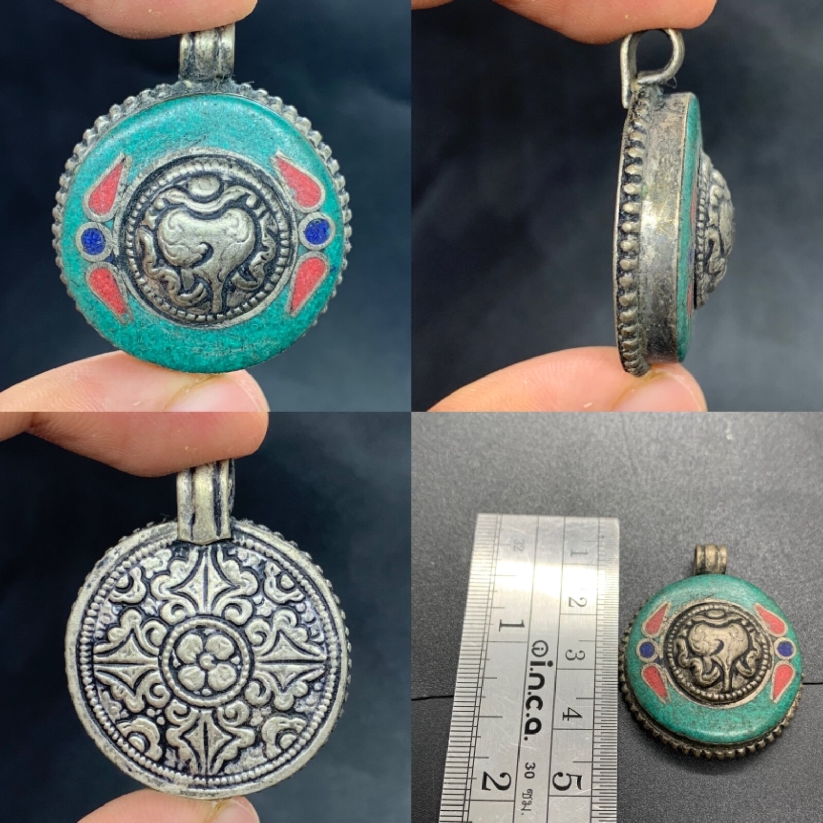 BEAUTIFUL LATE MEDIEVAL SILVER PENDANT 1400 - 1500 AD