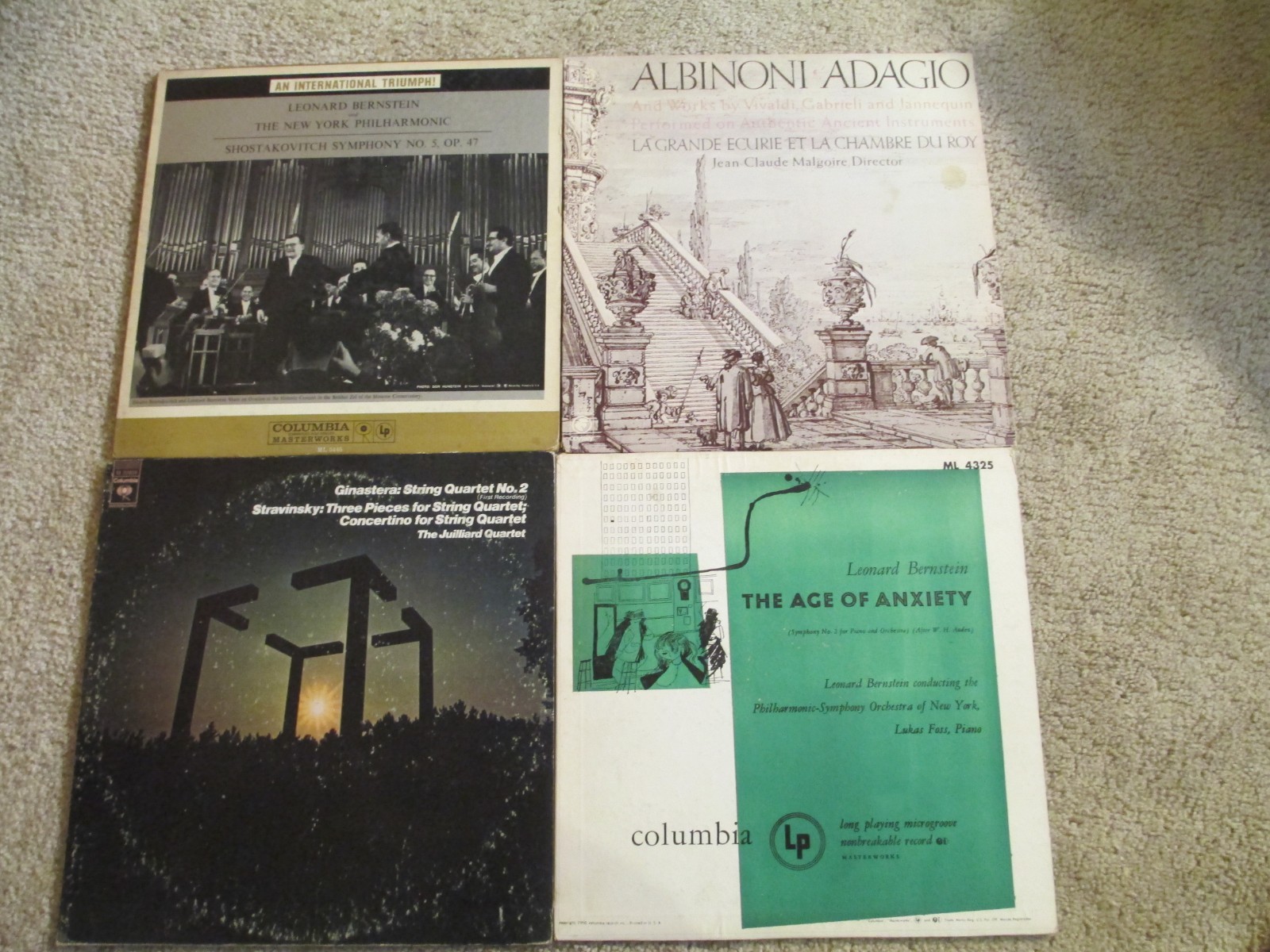 Lot of (10) Columbia Masterworks Classical Music Albums