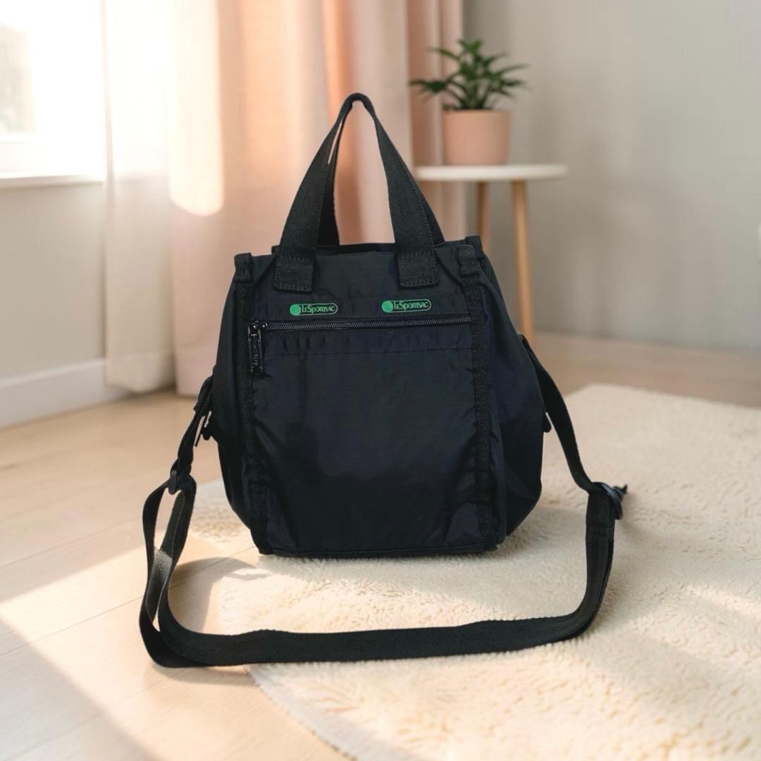 LeSportsac Franklin Climbing 2Way Bag Black Collab Used
