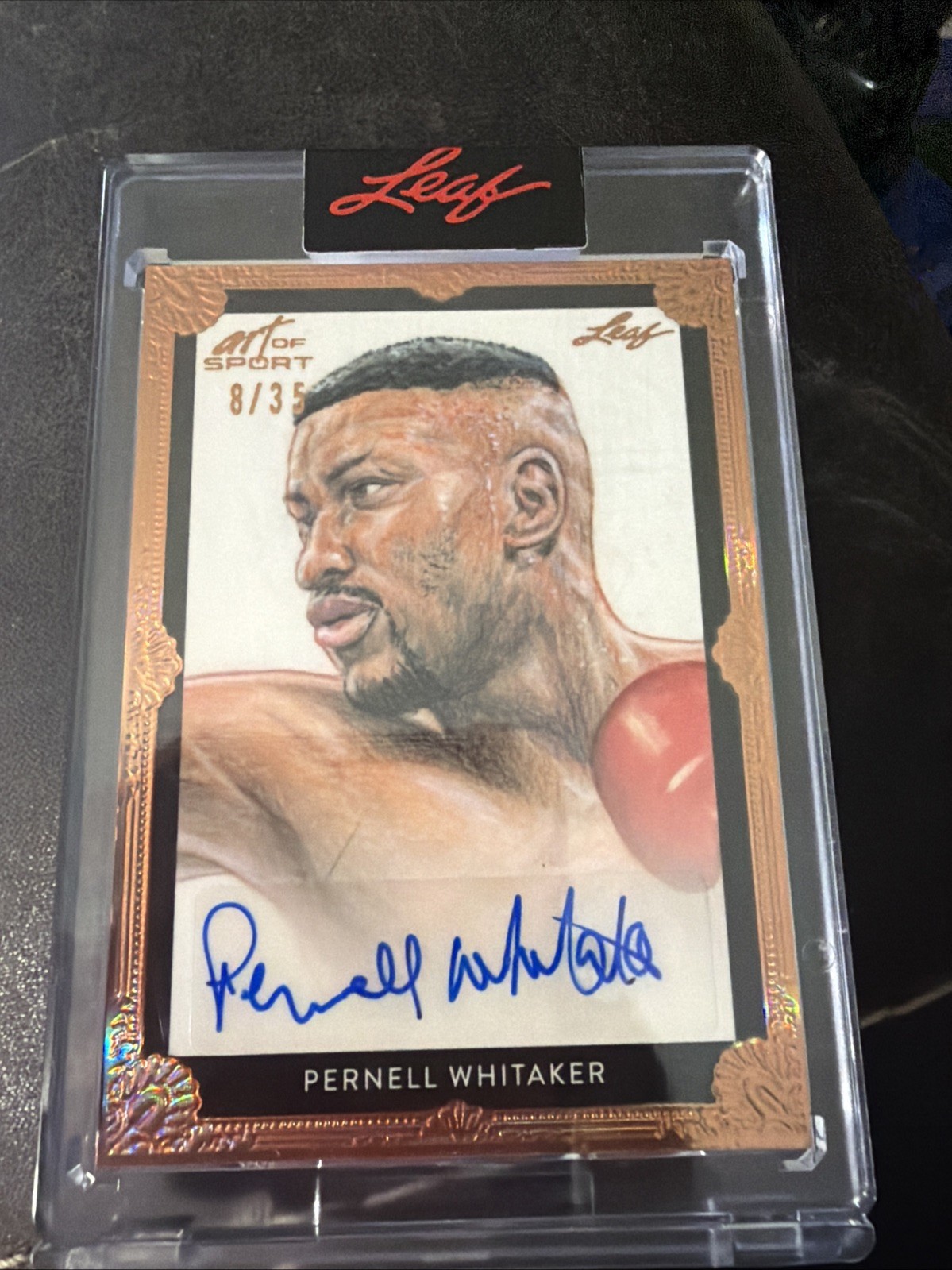Pernell Whitaker 2021 Leaf Art Of Sport Auto /35
