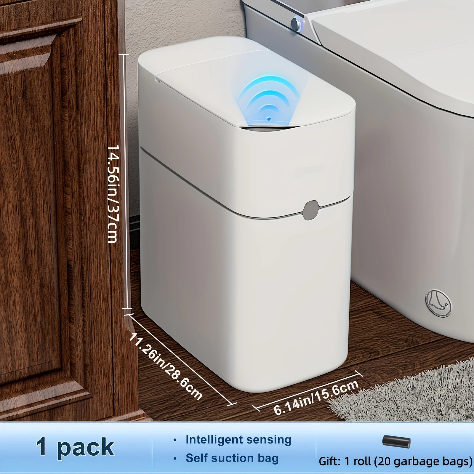 Joybos Bathroom Trash Can With Toilet Brush,White Trash Bin Suitable For Toilets Joybos Bathroom Trash Can With Toilet Brush,White Trash Bin Suitable For Toilets