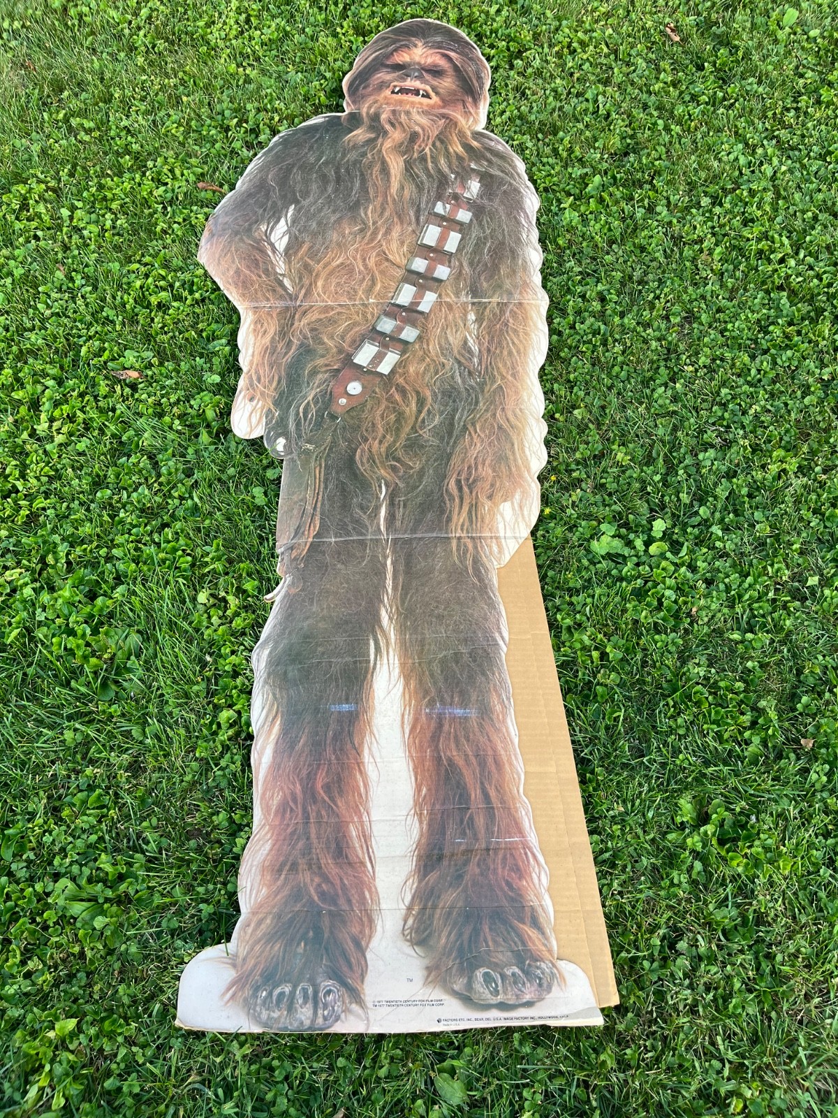 RARE 1977 Vintage Factors STAR WARS Chewbacca Standee Stand Up Display 69” Tall