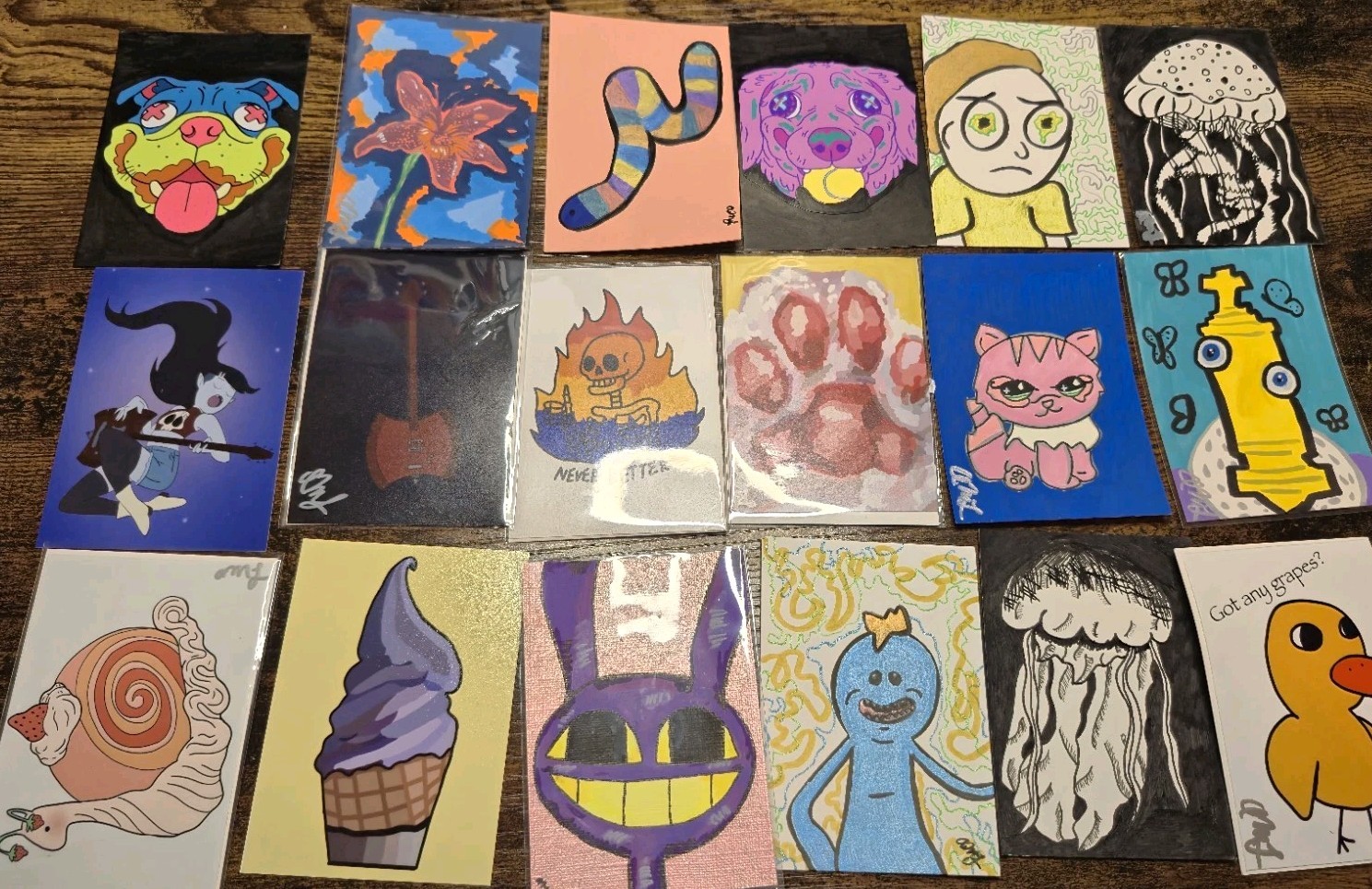ACEO Mystery Bundle 3 pack Original and Print Miniature annamaes.artistry ACEO Mystery Bundle 3 pack Original and Print Miniature annamaes.artistry