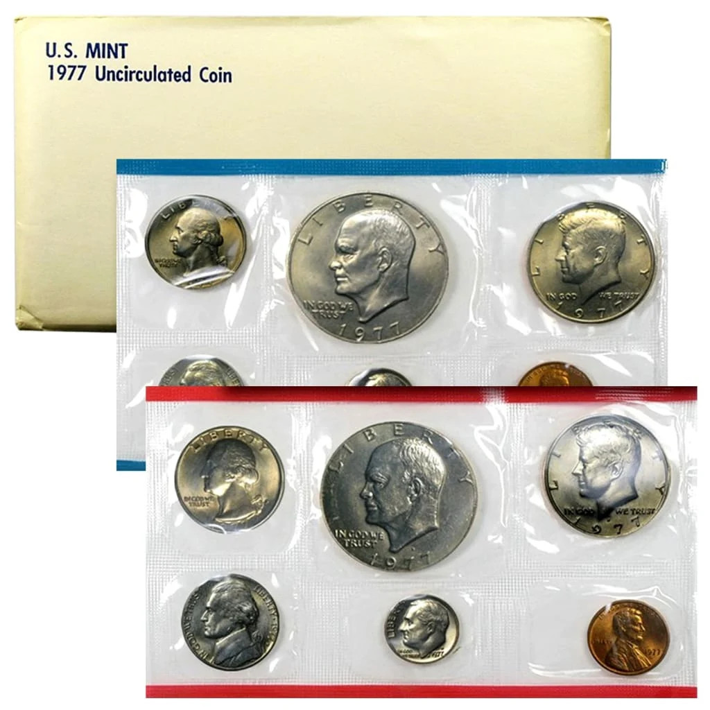 United States Mint 1977 Set of Brilliant Uncircula