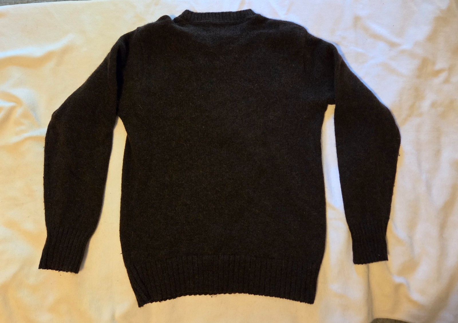 Vintage Puritan Sweater Mens Dark Brown Shetland Wool Knit Crewneck Size Med Vintage Puritan Sweater Mens Dark Brown Shetland Wool Knit Crewneck Size Med