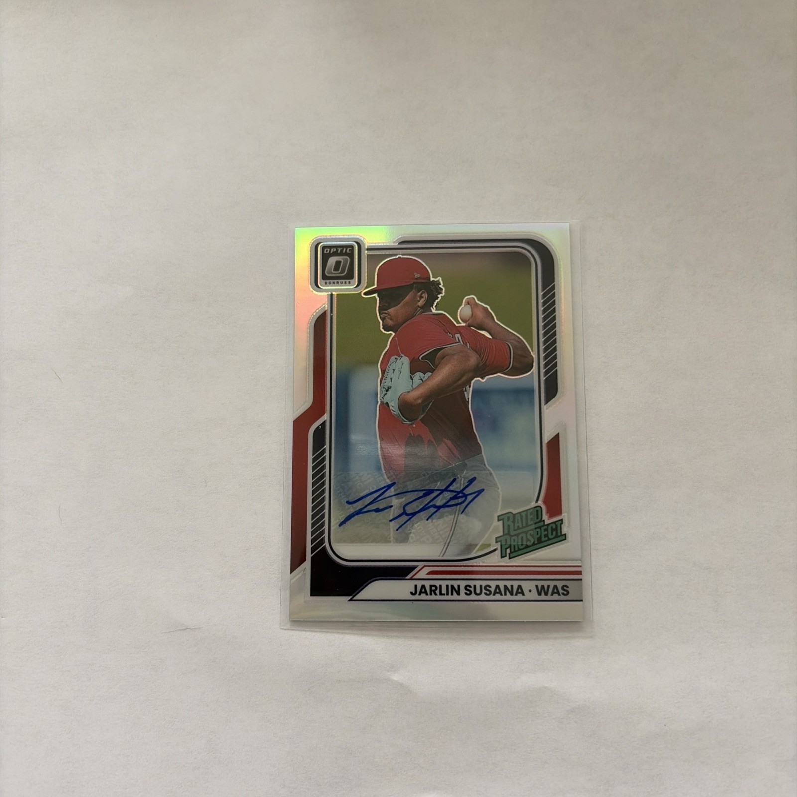 JARLIN SUSANA 2026 Donruss OPTIC RATED PROSPECT AUTO SILVER #144 Nationals JARLIN SUSANA 2026 Donruss OPTIC RATED PROSPECT AUTO SILVER #144 Nationals