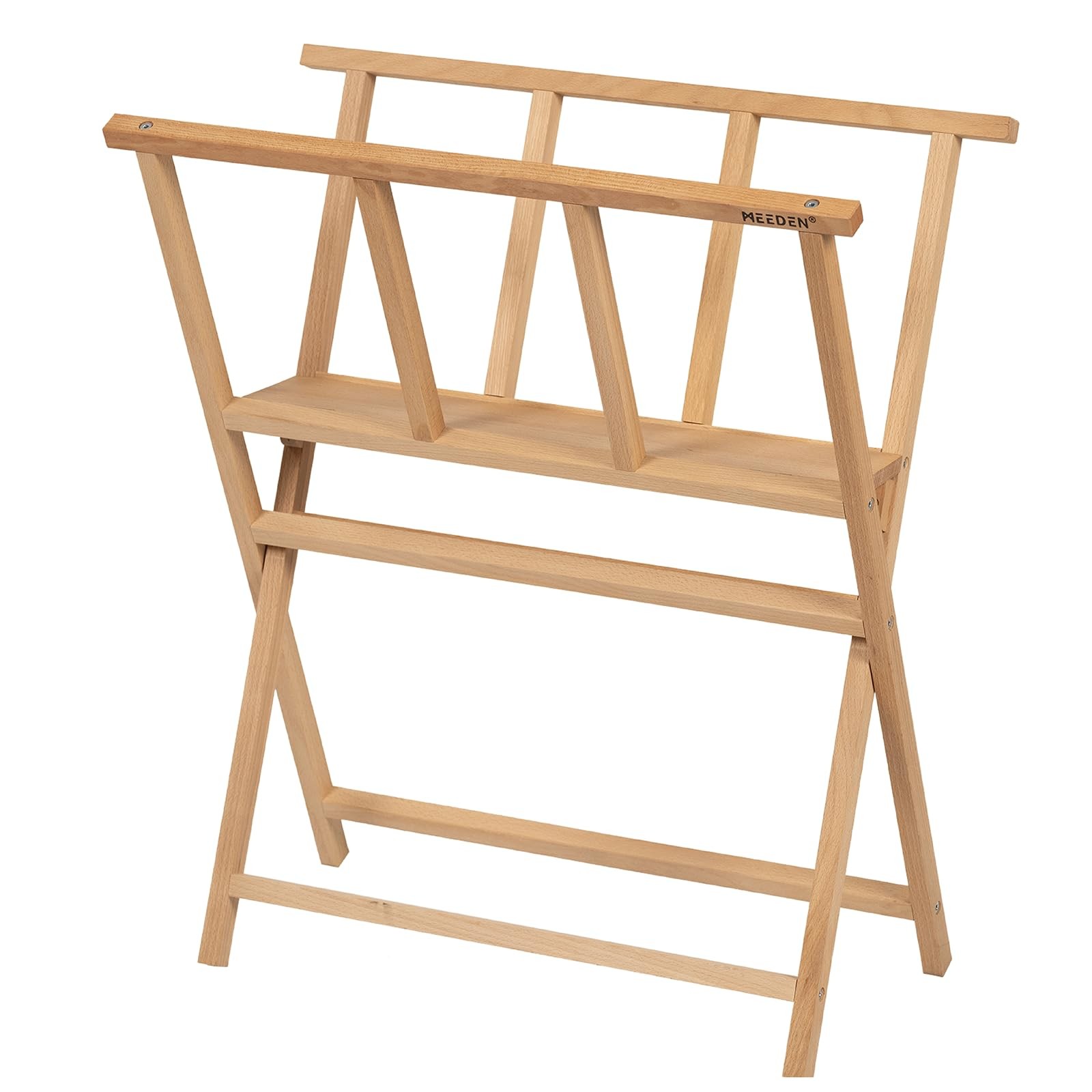 MEEDEN Folding Art Print Rack - Beechwood Storage - Small, Natural MEEDEN Folding Art Print Rack - Beechwood Storage - Small, Natural