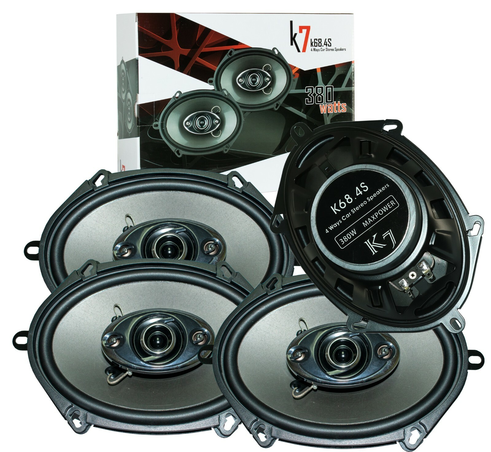 4x Audiotek K68.4S 760W 6x8